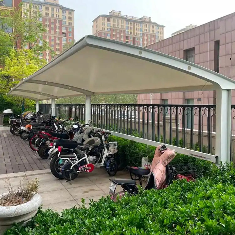 汉寿县膜结构电动车棚